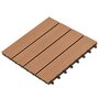 Voir la diapositive 3 : VIDAXL Carreaux de terrasse WPC 30x30 cm 11 pcs 1 m2 Marron