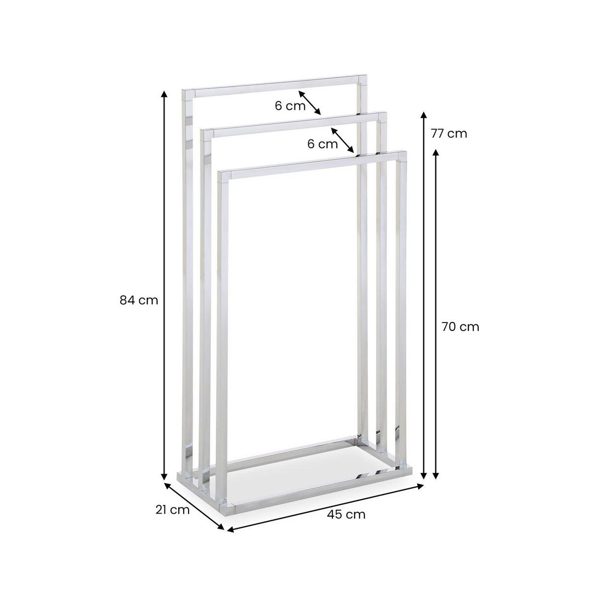 IDIMEX Porte-serviettes KUNO, en métal