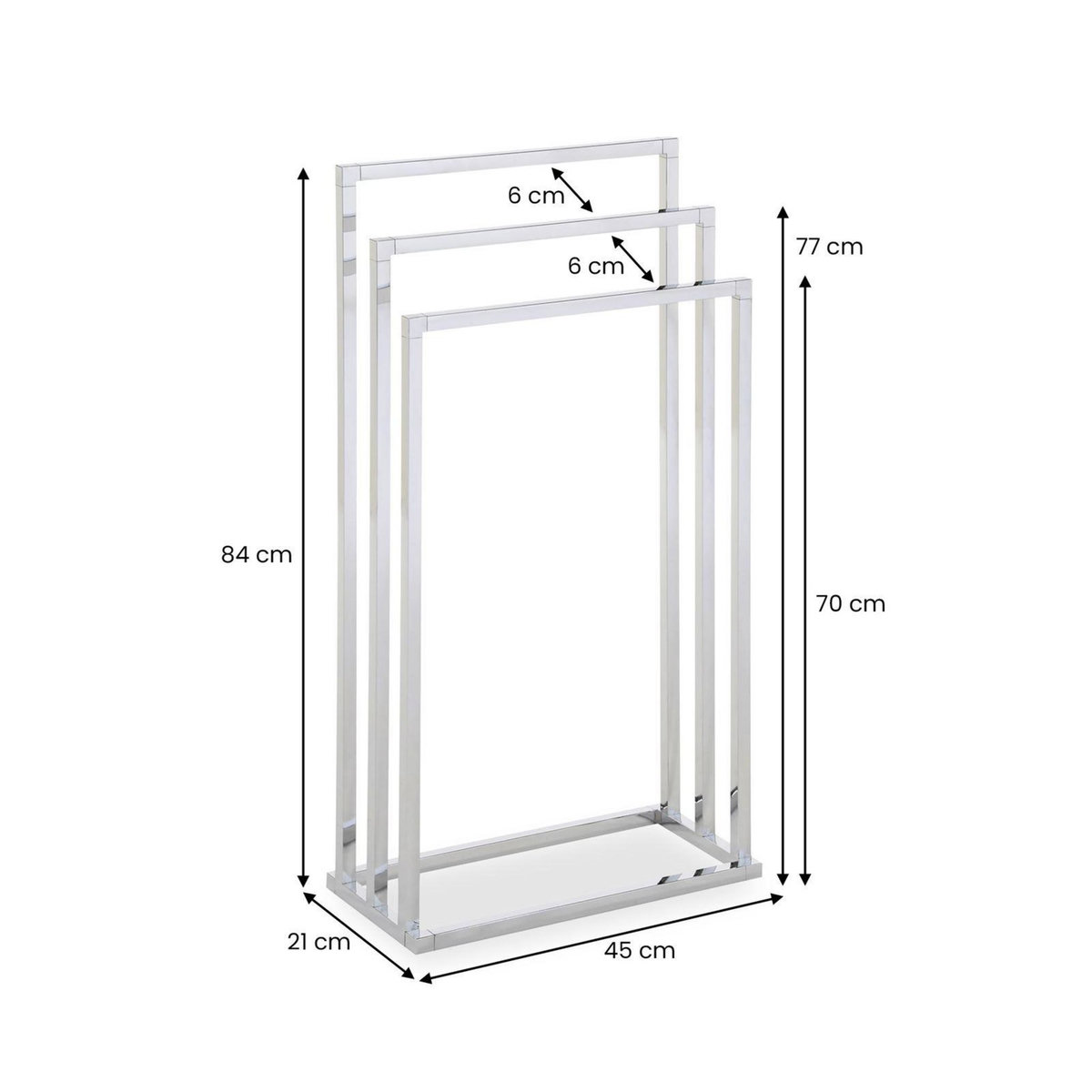 IDIMEX Porte-serviettes KUNO, en métal