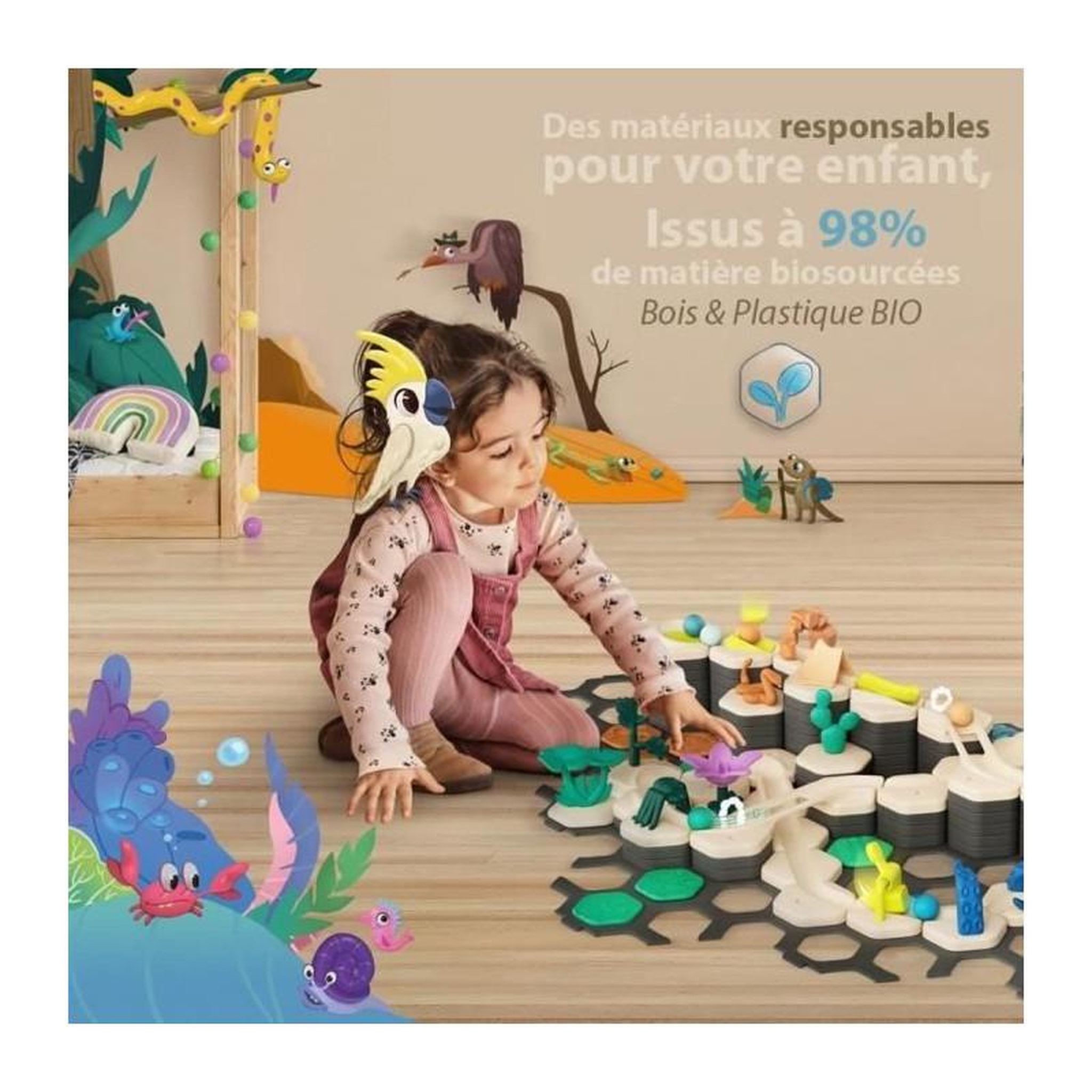 Voir la diapositive 5 : RAVENSBURGER Gravitrax Junior - Starter Set XXL My Planet 184 pieces - Circuit de billes - Jeu de construction créatif - Des 3 ans - Ravensb
