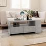 Voir la diapositive 5 : VIDAXL Table basse gris beton 102x55x42 cm bois d'ingenierie