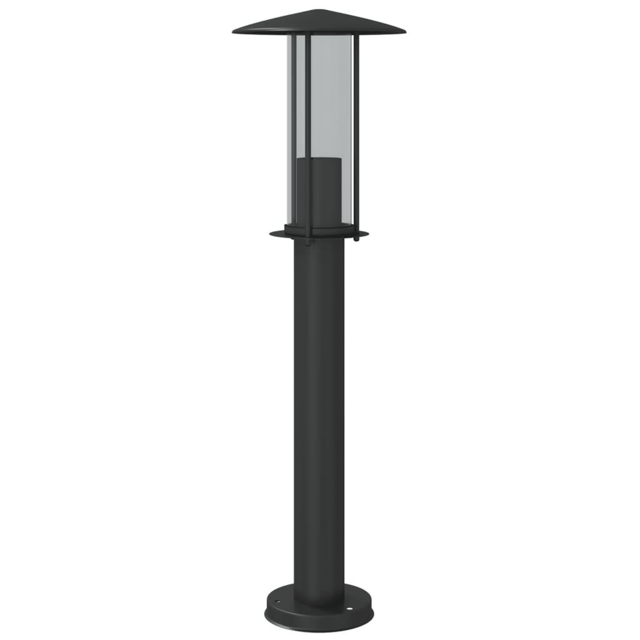 Voir la diapositive 4 : VIDAXL Lampadaires d'exterieur 3 pcs noir 60 cm acier inoxydable