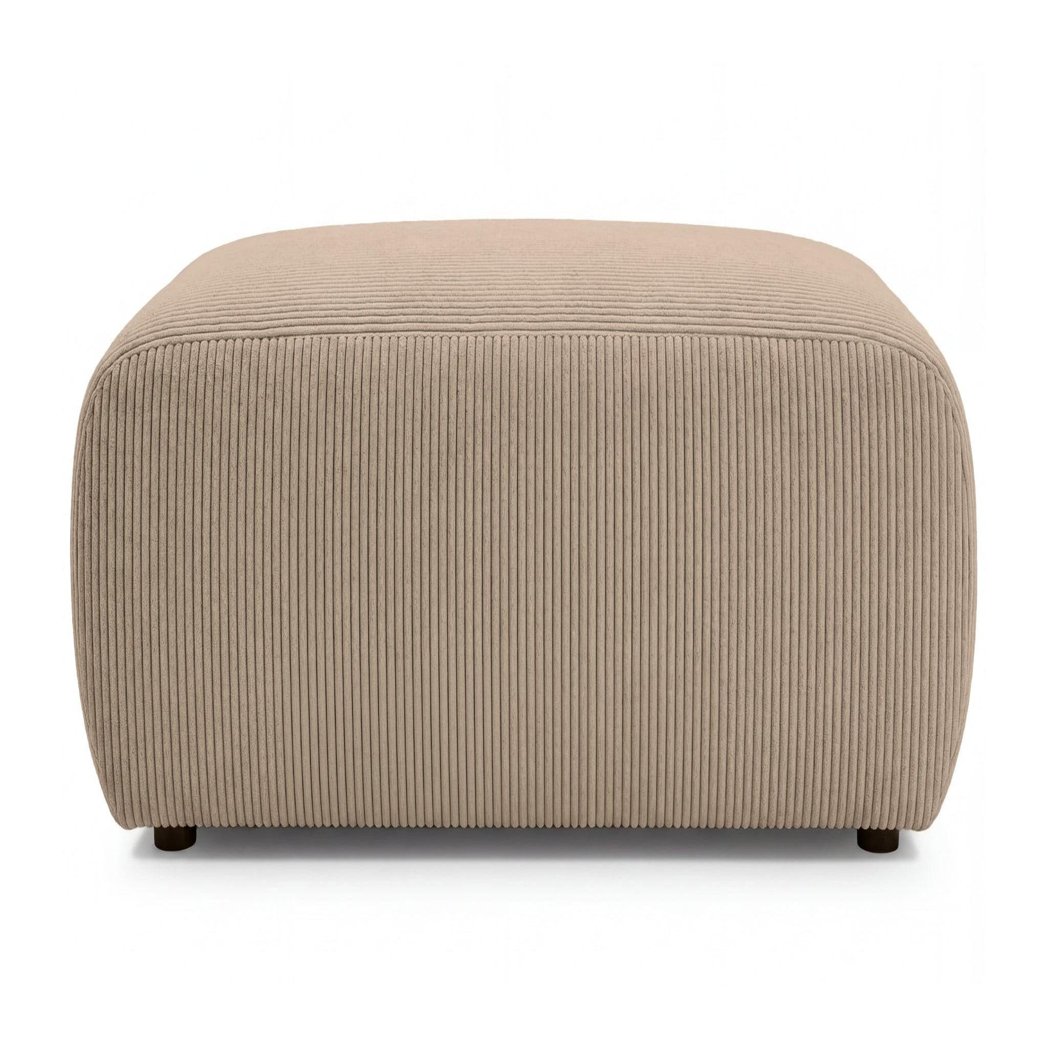 Voir la diapositive 1 : CASANOVA PARIS Sacha - pouf en velours côtelé 105x57x40