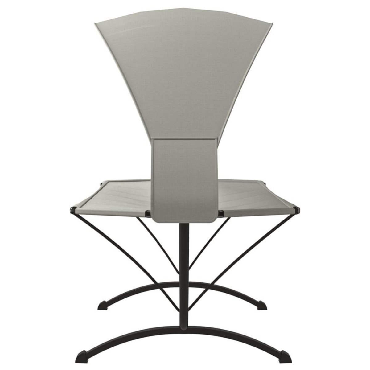 VIDAXL Lit de repos d'exterieur et auvent Creme Acier et tissu Oxford