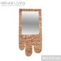 Voir la diapositive 4 : FORNORD Miroir boho jacinthe d'eau grand modèle