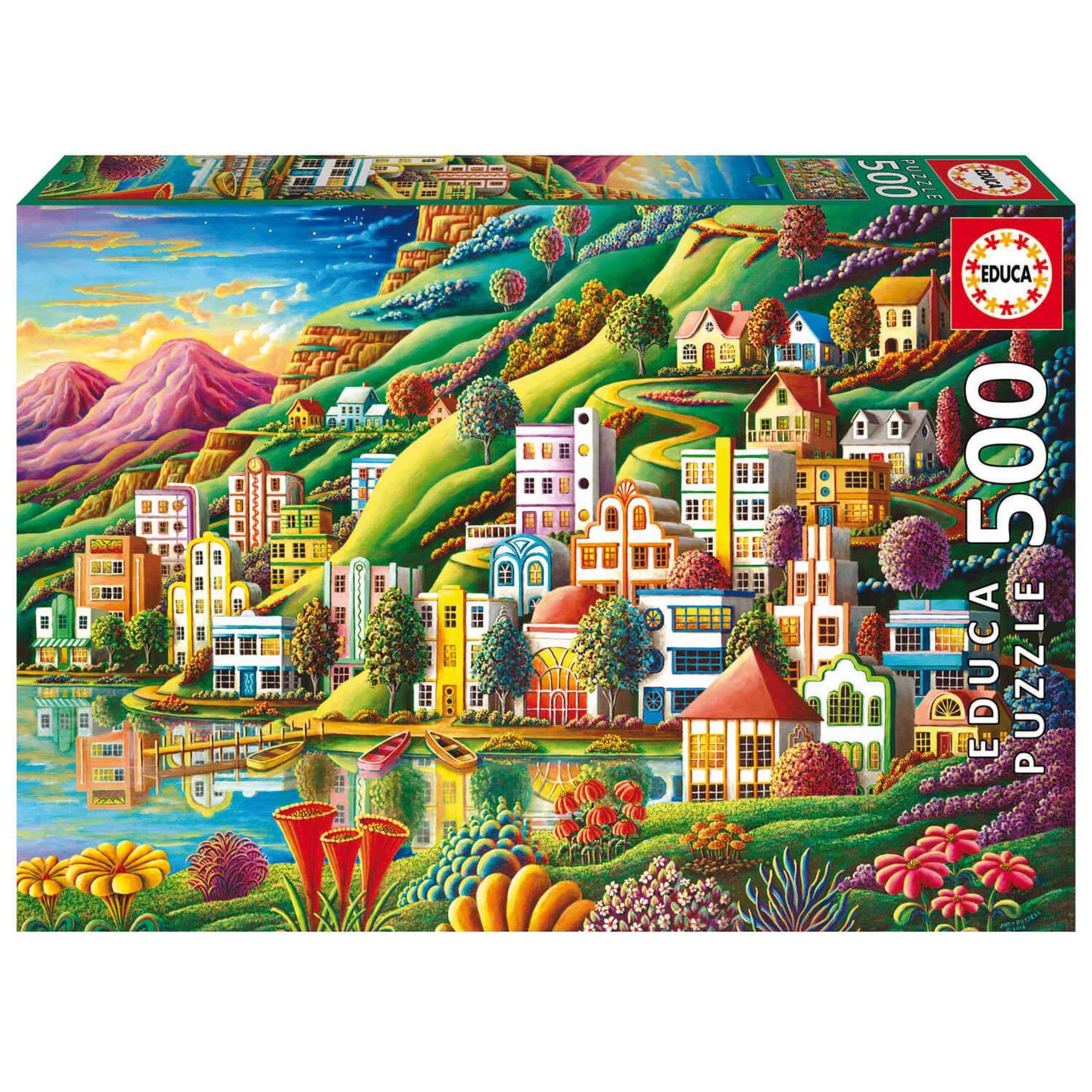 Voir la diapositive 2 : EDUCA Puzzle 500 pièces : Port Caché