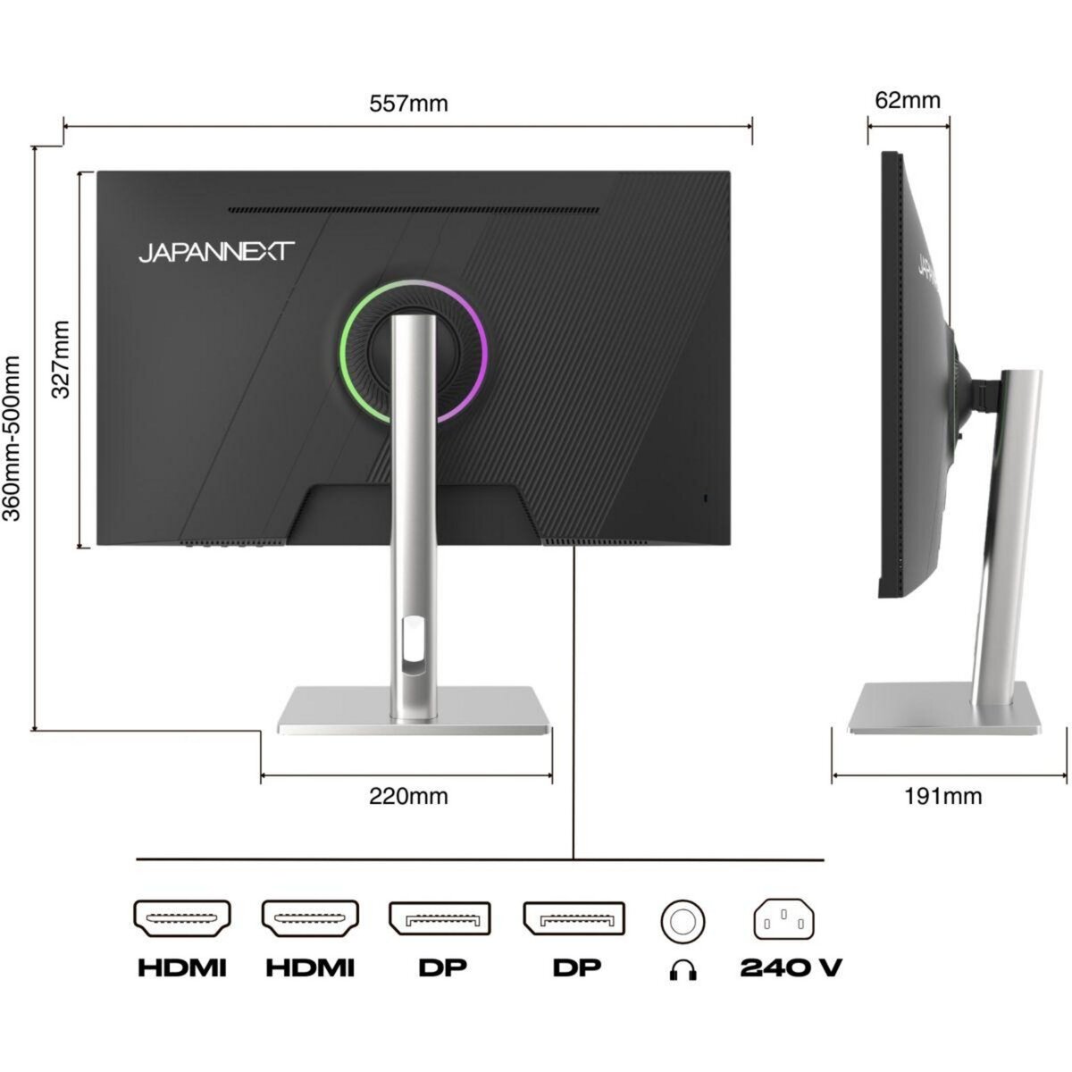 JAPANNEXT Ecran PC Gamer JN-IPS245G320F-HSP 24''