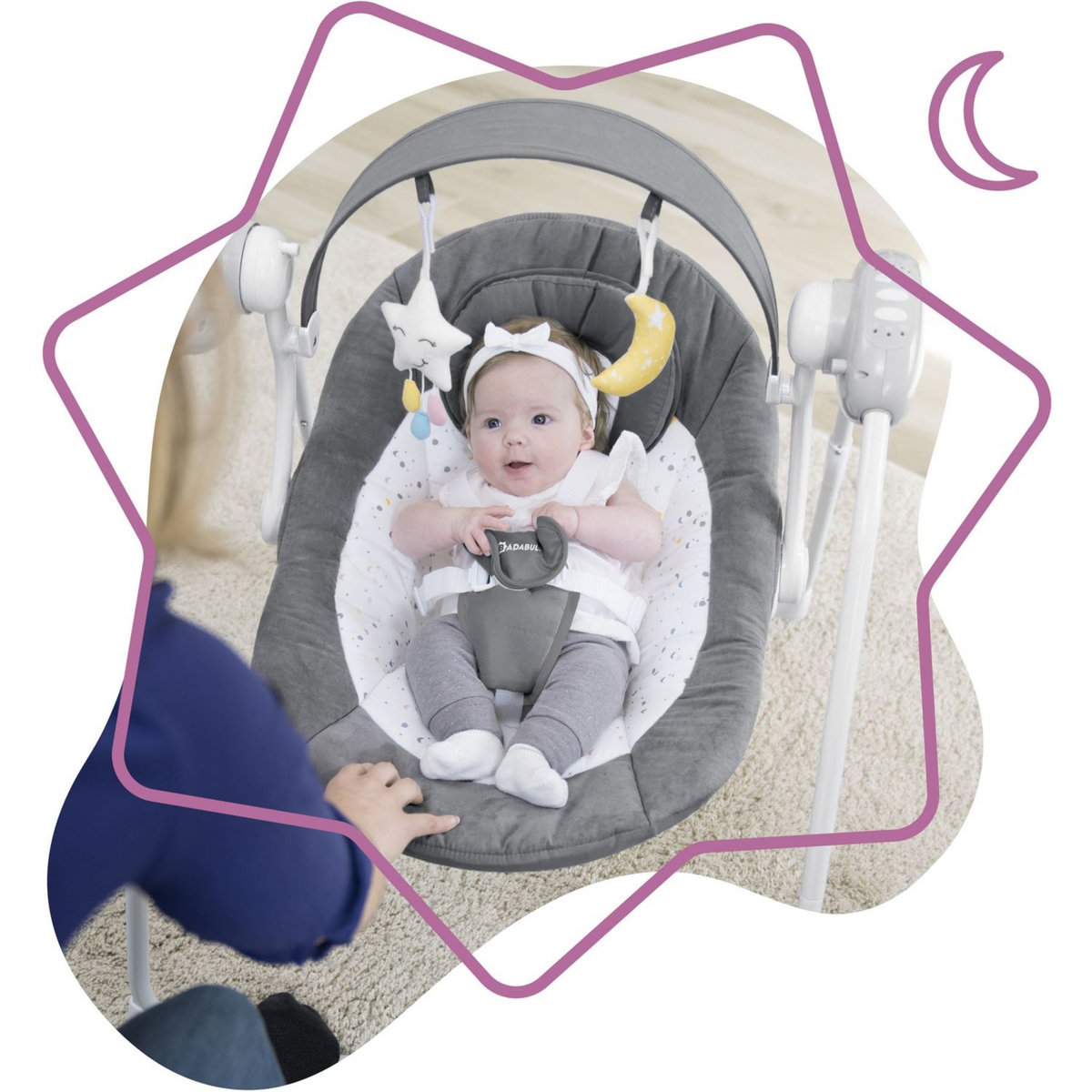 BADABULLE Balancelle confort multifonctions Moonlight 
