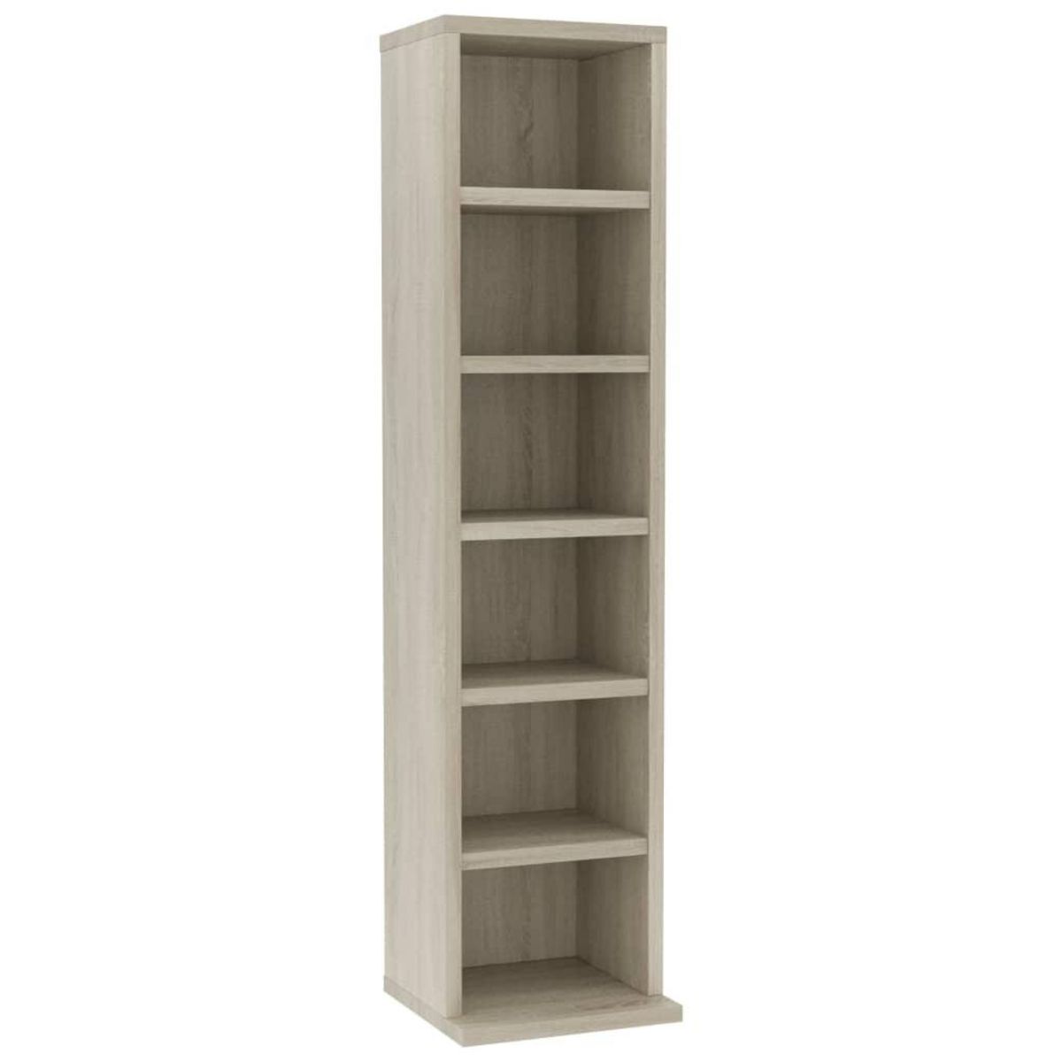 VIDAXL Armoire a CD Chene sonoma 21x20x88 cm Bois d'ingenierie