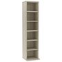 Voir la diapositive 2 : VIDAXL Armoire a CD Chene sonoma 21x20x88 cm Bois d'ingenierie