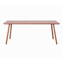 Voir la diapositive 1 : CONCEPT USINE Table de jardin 8-10 places 200cm terracotta BERGAME
