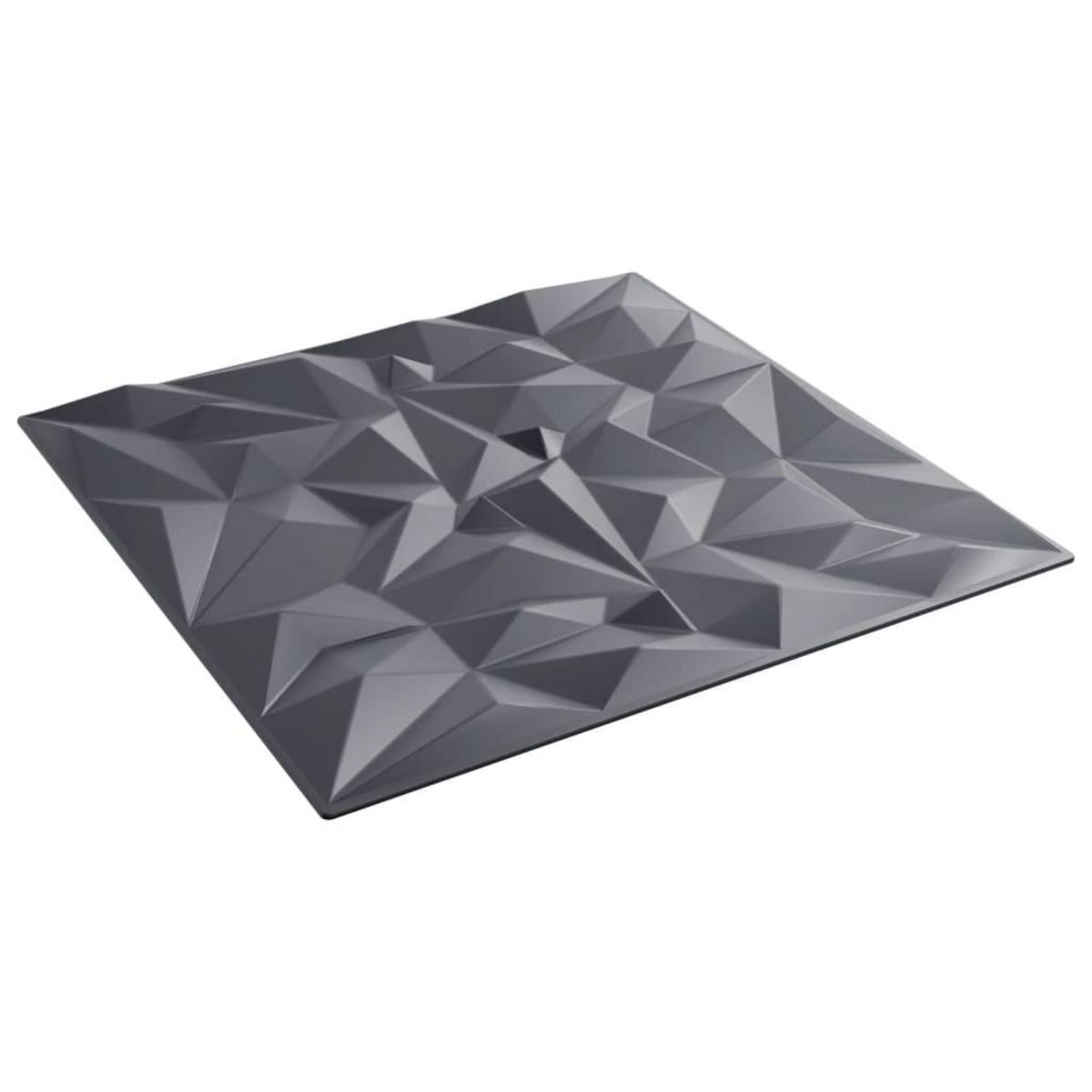VIDAXL Panneaux muraux 24 pcs gris 50x50 cm XPS 6 m² amethyste