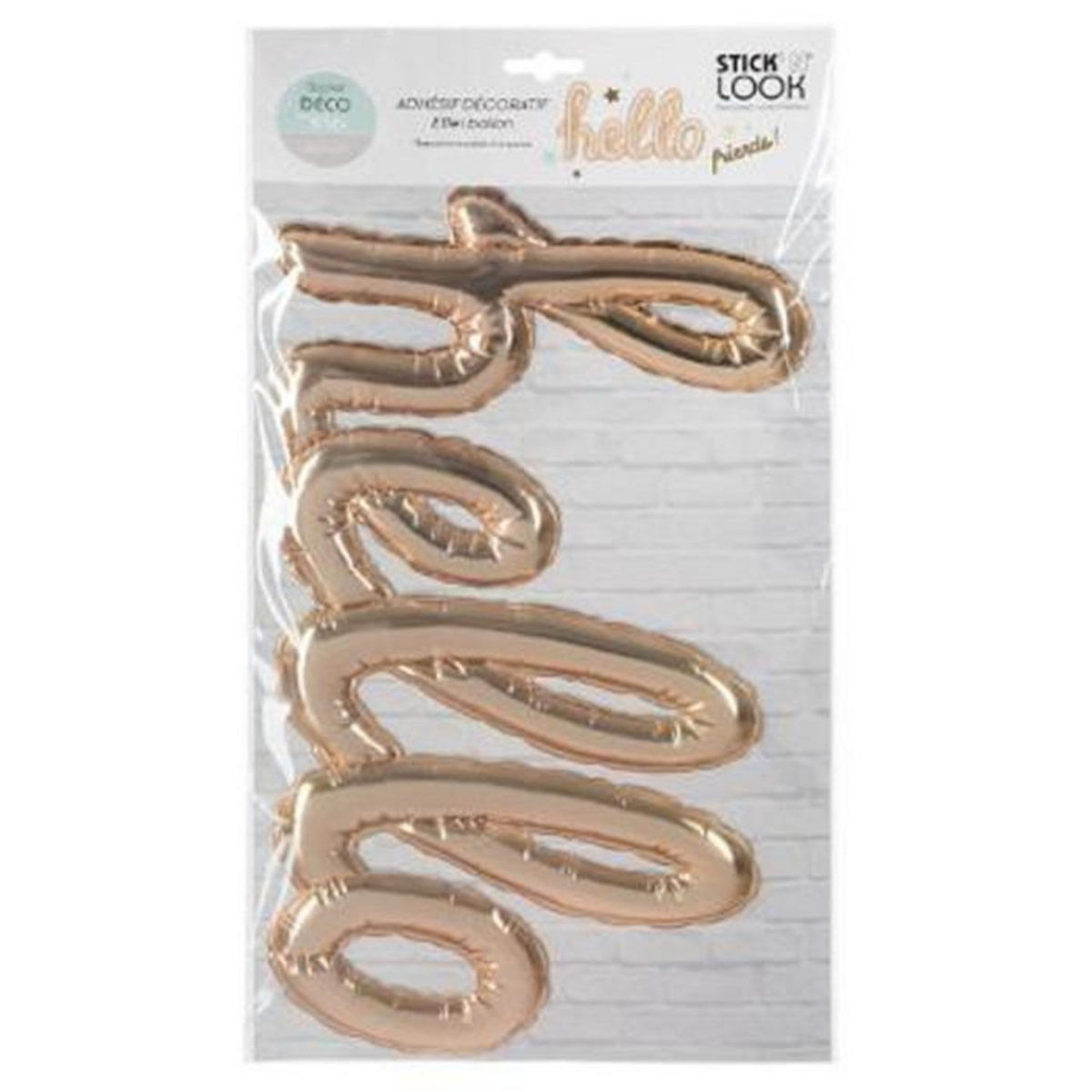 ATMOSPHERA Sticker Ballon  Hello  22x40cm Or