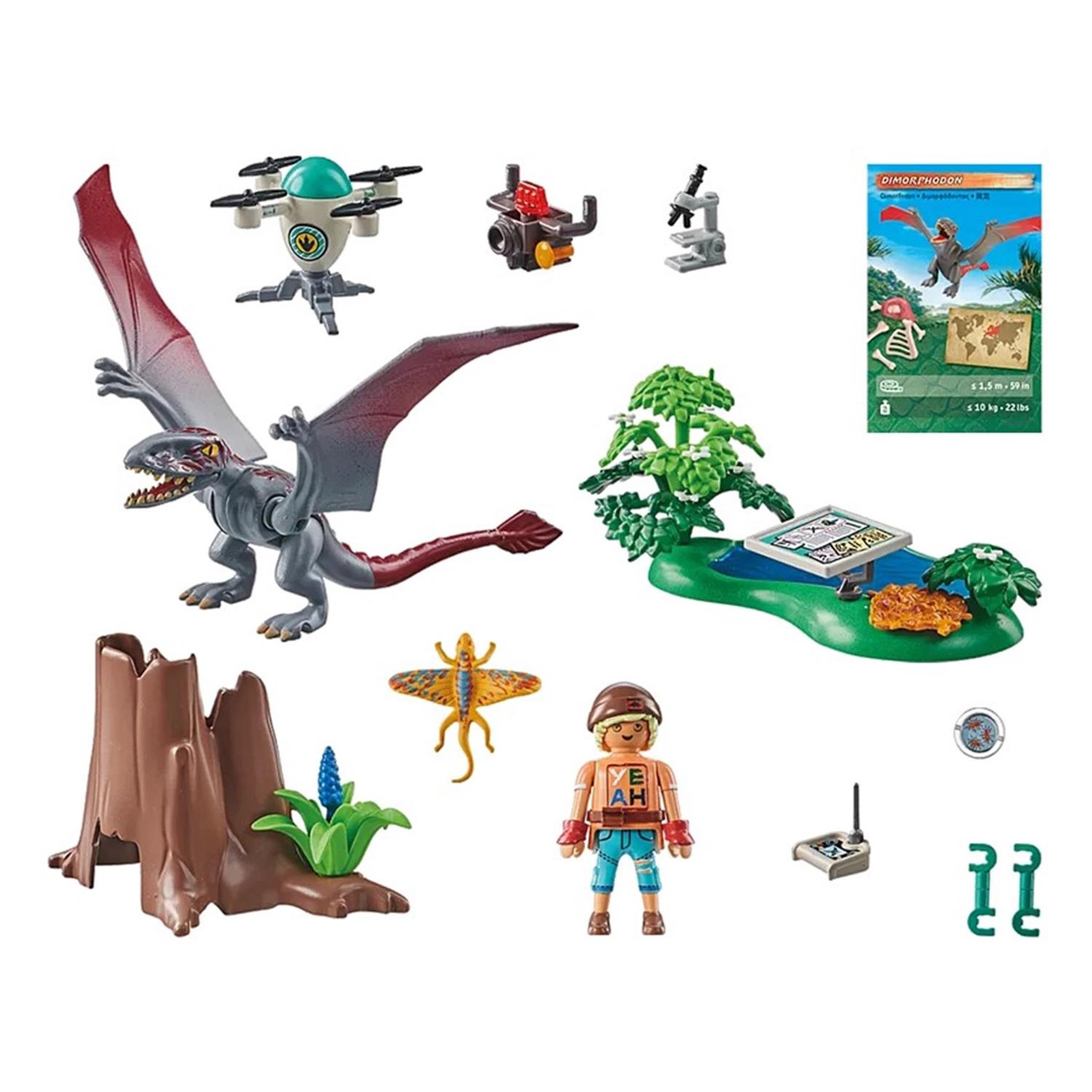Voir la diapositive 5 : PLAYMOBIL Dinos Drone d'observation avec dimorphodon