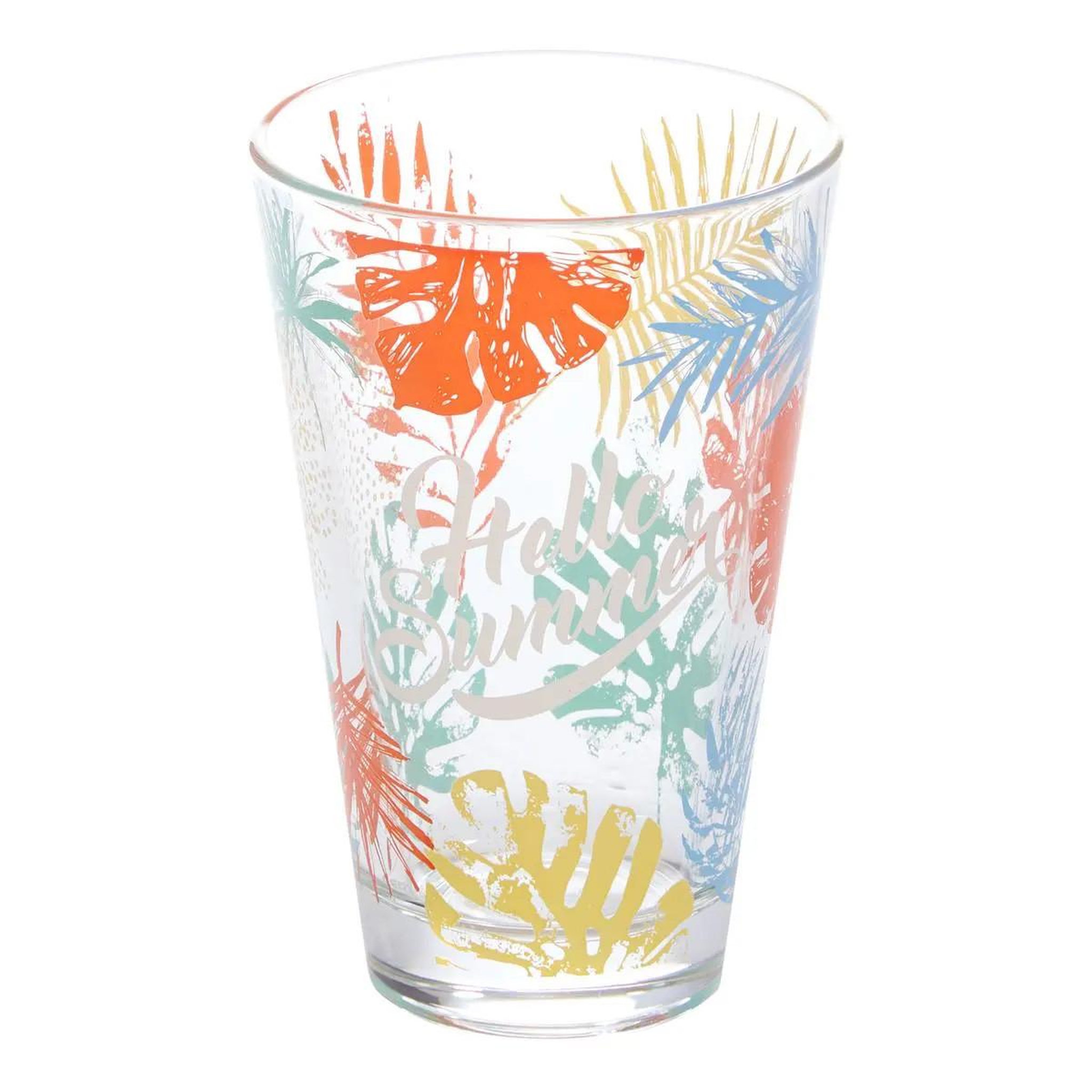 Voir la diapositive 2 : SECRET DE GOURMET Lot de 6 verres hauts  hello summer  31cl multicolore