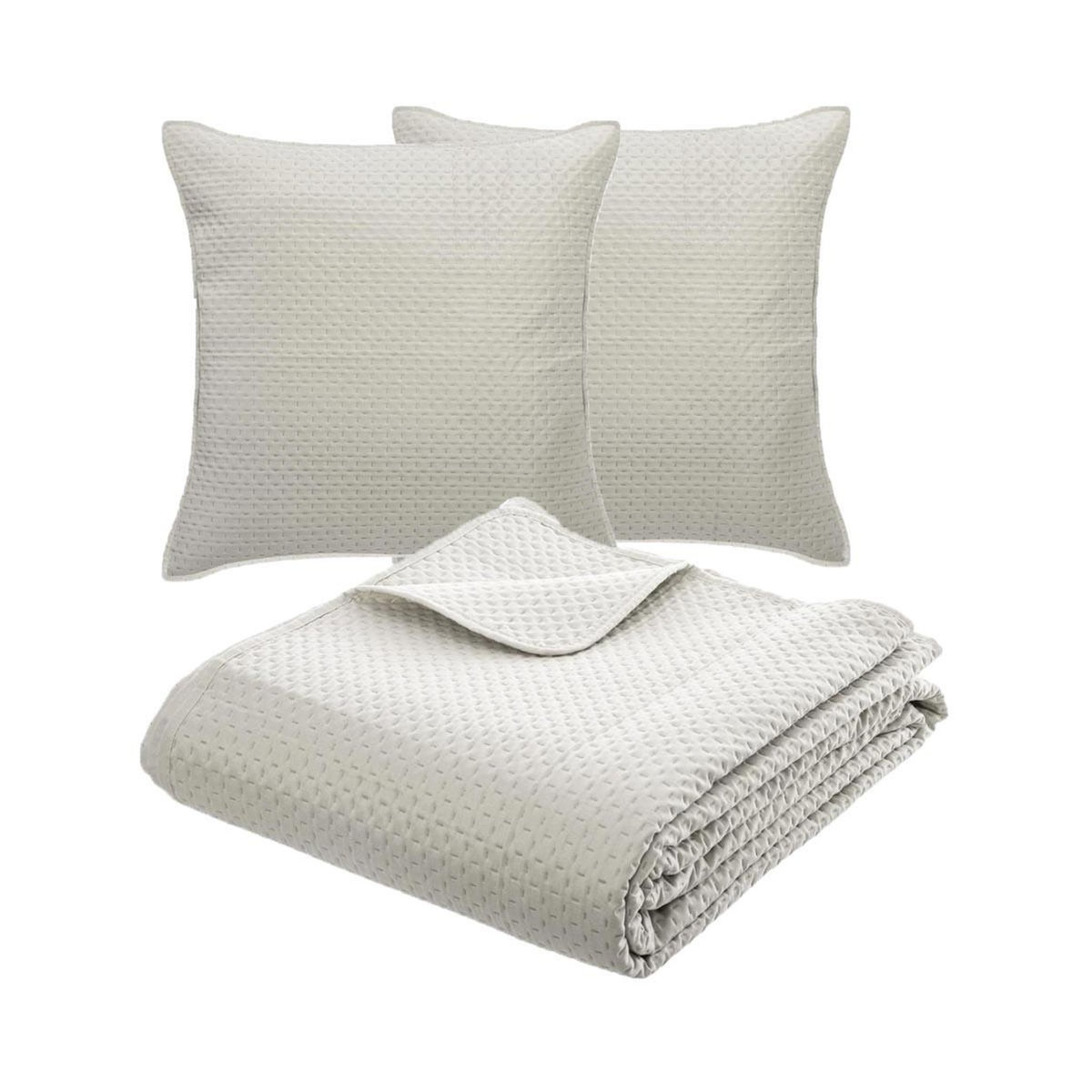ATMOSPHERA Dessus de Lit & 2 Taies  Dolce  240x260cm Ivoire