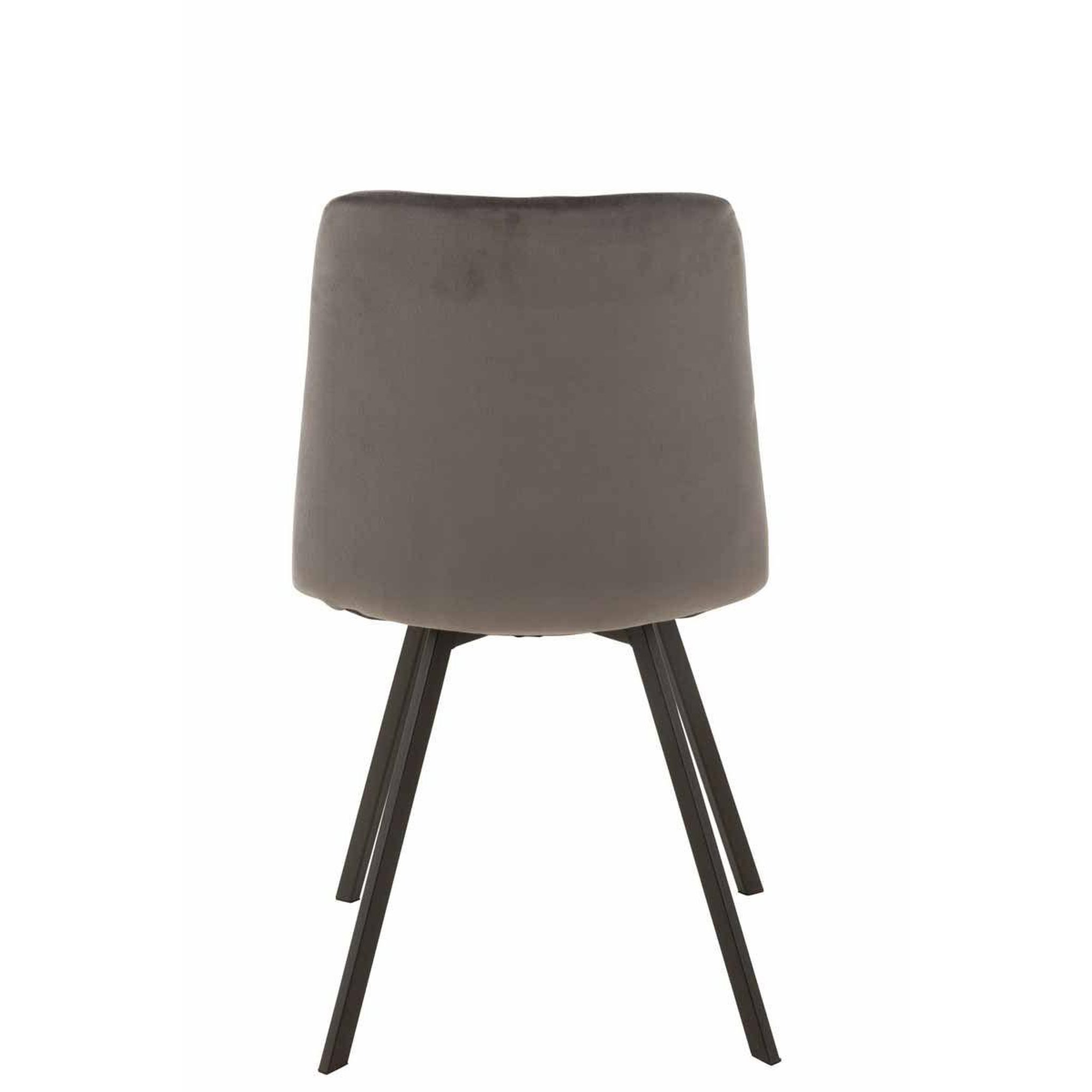 Voir la diapositive 4 : J-LINE Chaise design  morgan  86cm gris