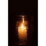 Voir la diapositive 3 : Paris Prix Photophore en Verre Design  Sladia  22cm Gris