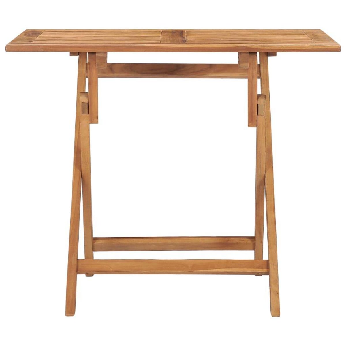 VIDAXL Table a dîner pliable de jardin 90x60x75 cm Bois de teck solide