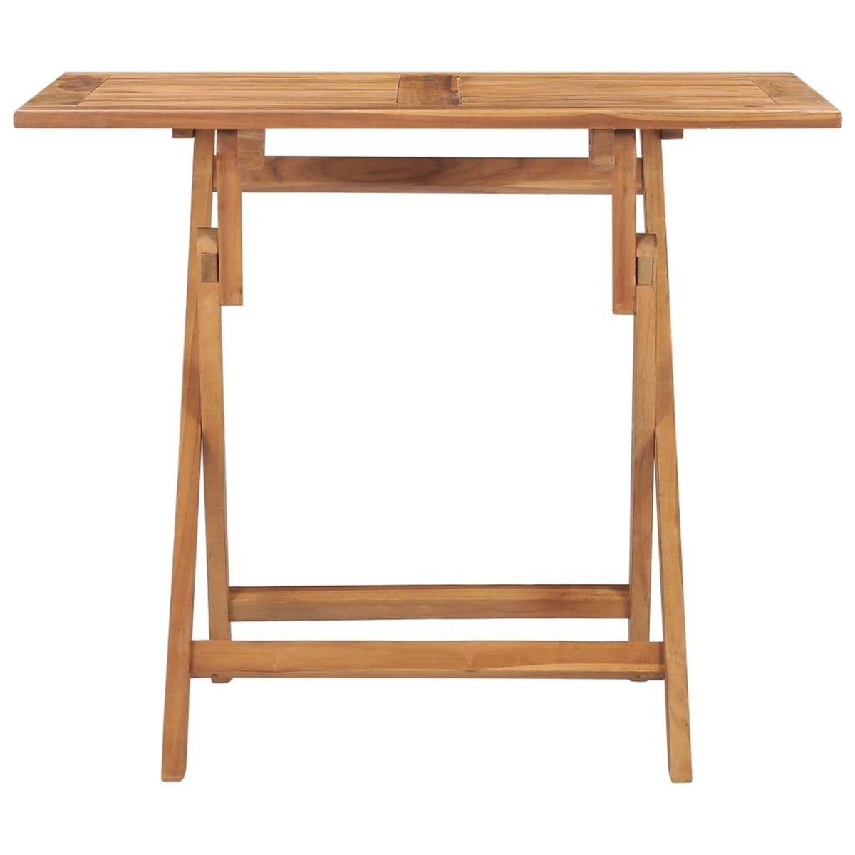 VIDAXL Table a dîner pliable de jardin 90x60x75 cm Bois de teck solide