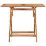 Voir la diapositive 2 : VIDAXL Table a dîner pliable de jardin 90x60x75 cm Bois de teck solide