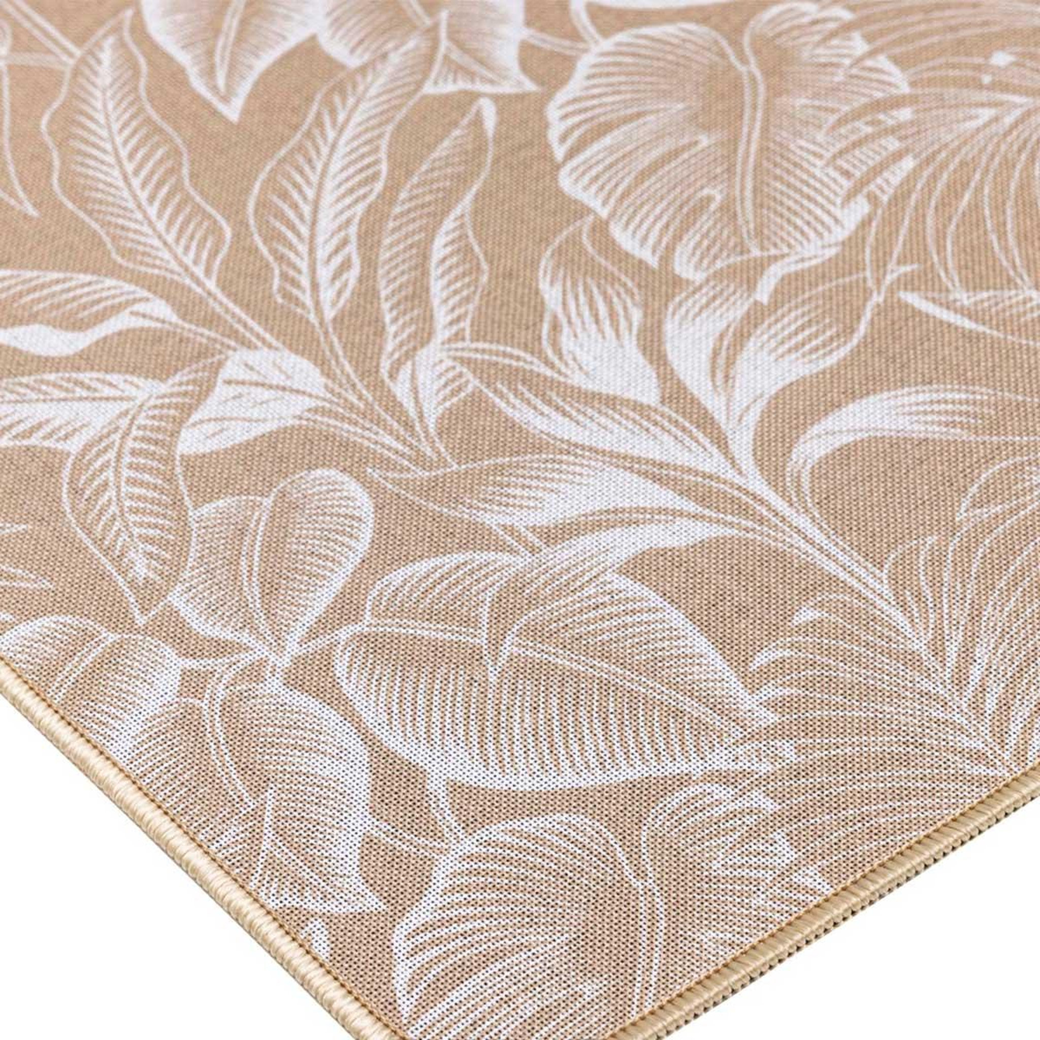 Voir la diapositive 2 : Douceur d'Intérieur Tapis déco imprimé  stylis  45x75cm naturel & blanc