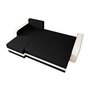 Voir la diapositive 4 : BEST MOBILIER Harvey - canapé d'angle réversible 4 places convertible avec coffre en tissu bicolore