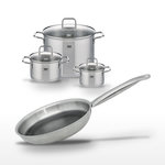 ELO Lot 3 Faitouts Elo Relief Solution 16/20/26 cm & Poêle 24 cm