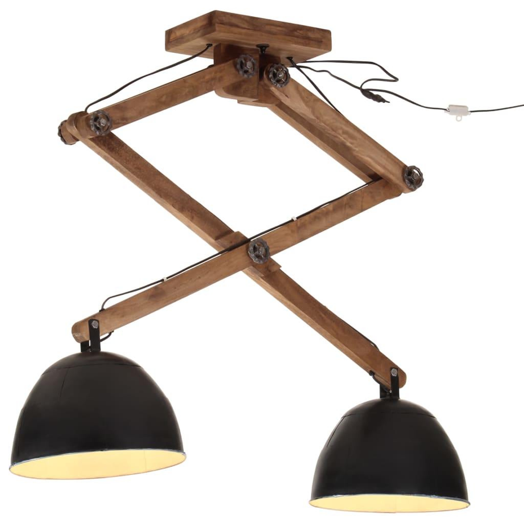 VIDAXL Plafonnier 25 W noir 29x18x85 cm E27