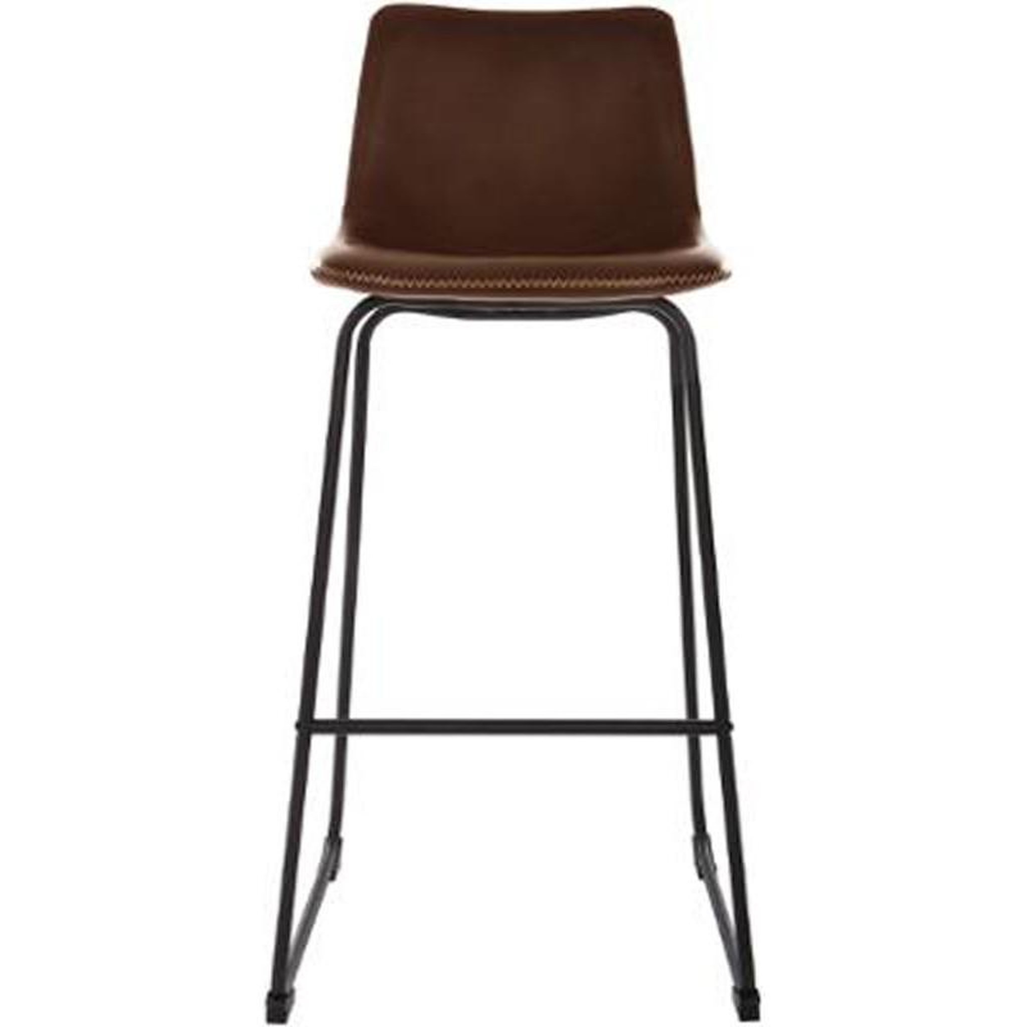 Voir la diapositive 3 :  Lot de 2 Tabourets de Bar  Gardanio  101cm Marron