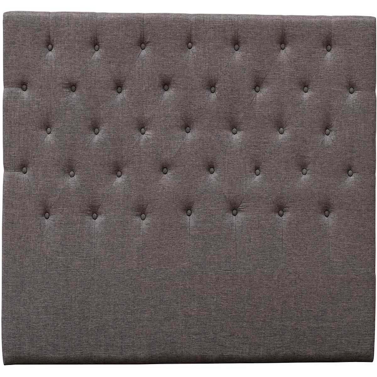 Habitat et Jardin Tête de lit capitonnée  Déco  - 169 cm - Taupe - En tissu