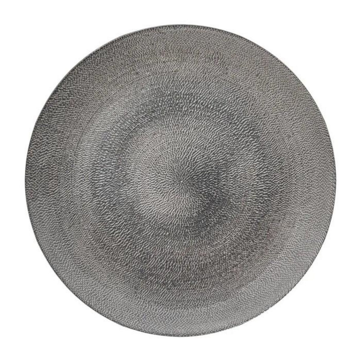 SECRET DE GOURMET Lot de 6 Assiettes Plates  Aurore  28cm Gris