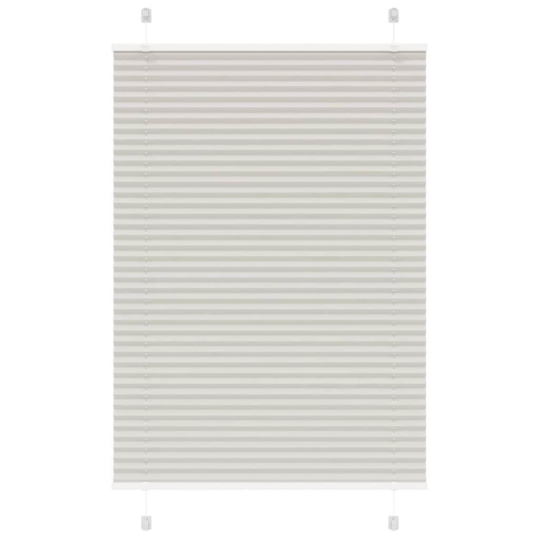 VIDAXL Store plisse gris clair 90x150 cm largeur du tissu 89,4 cm