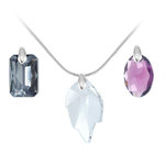 SC CRYSTAL Collier par SC Crystal® et ses trois pendentifs