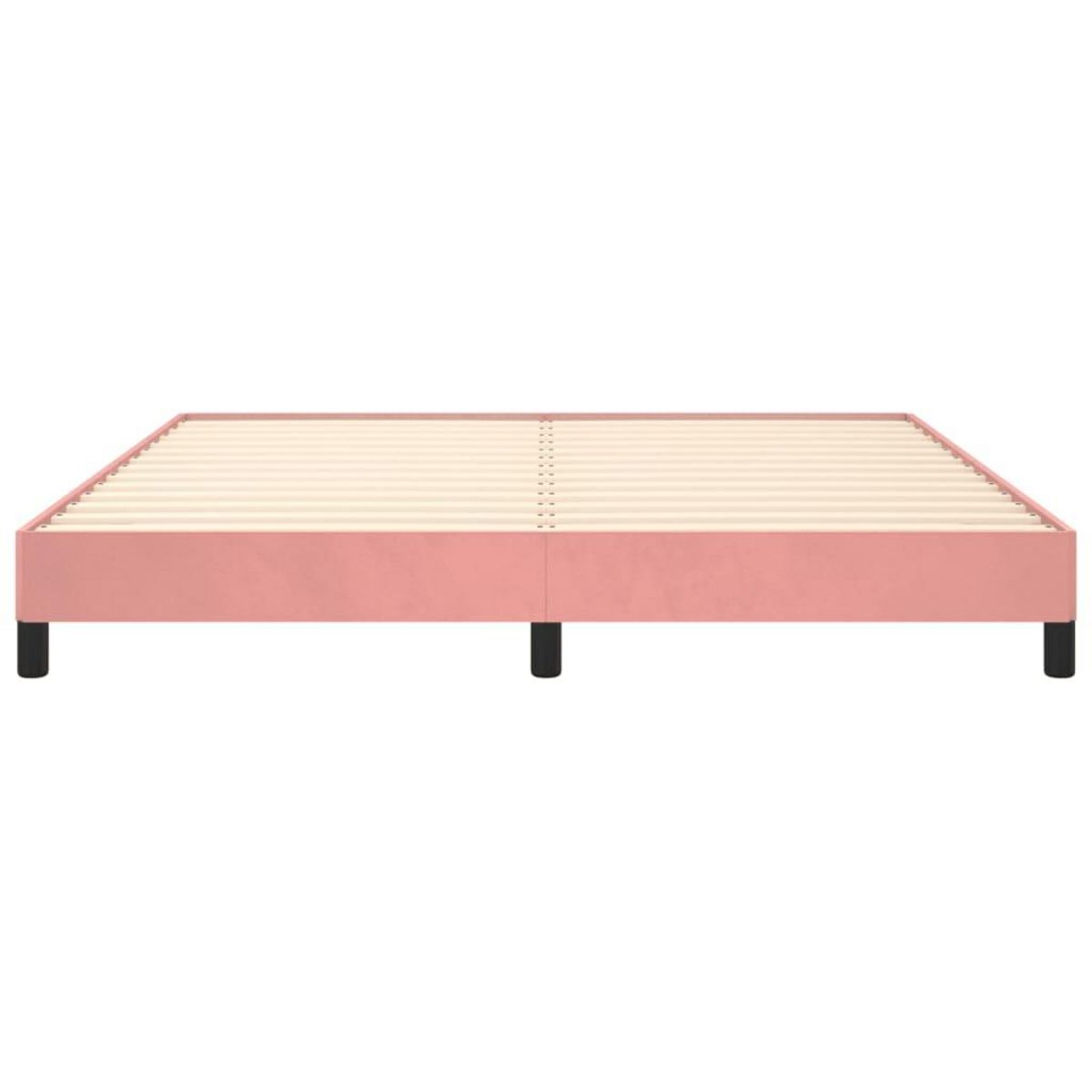VIDAXL Cadre de lit sans matelas rose 180x200 cm velours