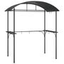 Voir la diapositive 2 : VIDAXL Gazebo BBQ et etageres laterales anthracite 220x115x230cm acier