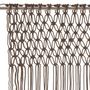 Voir la diapositive 3 : VIDAXL Rideau en macrame Taupe 140x240 cm Coton