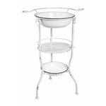 Paris Prix Étagère 3 Niveaux Vintage  Bassines  85cm Blanc