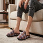 Voir la diapositive 2 : OZABI OZABI Pantoufles Homme Mule Chaudes Antiderapantes Confort