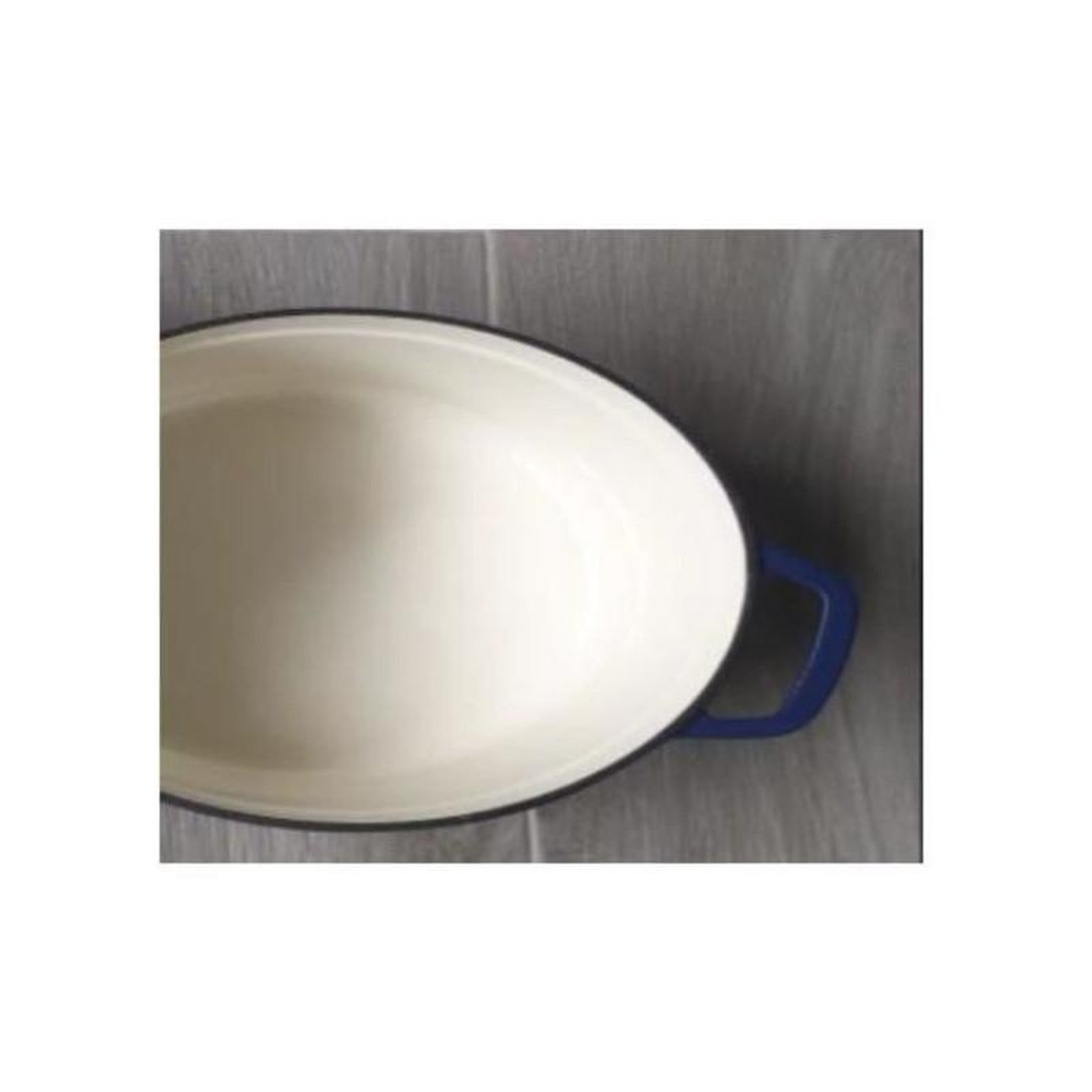 Voir la diapositive 2 : GSW Cocotte fonte massive - GSW - BLUE MAGIC - 33 x 25 cm - Ovale - Induction - Bleu