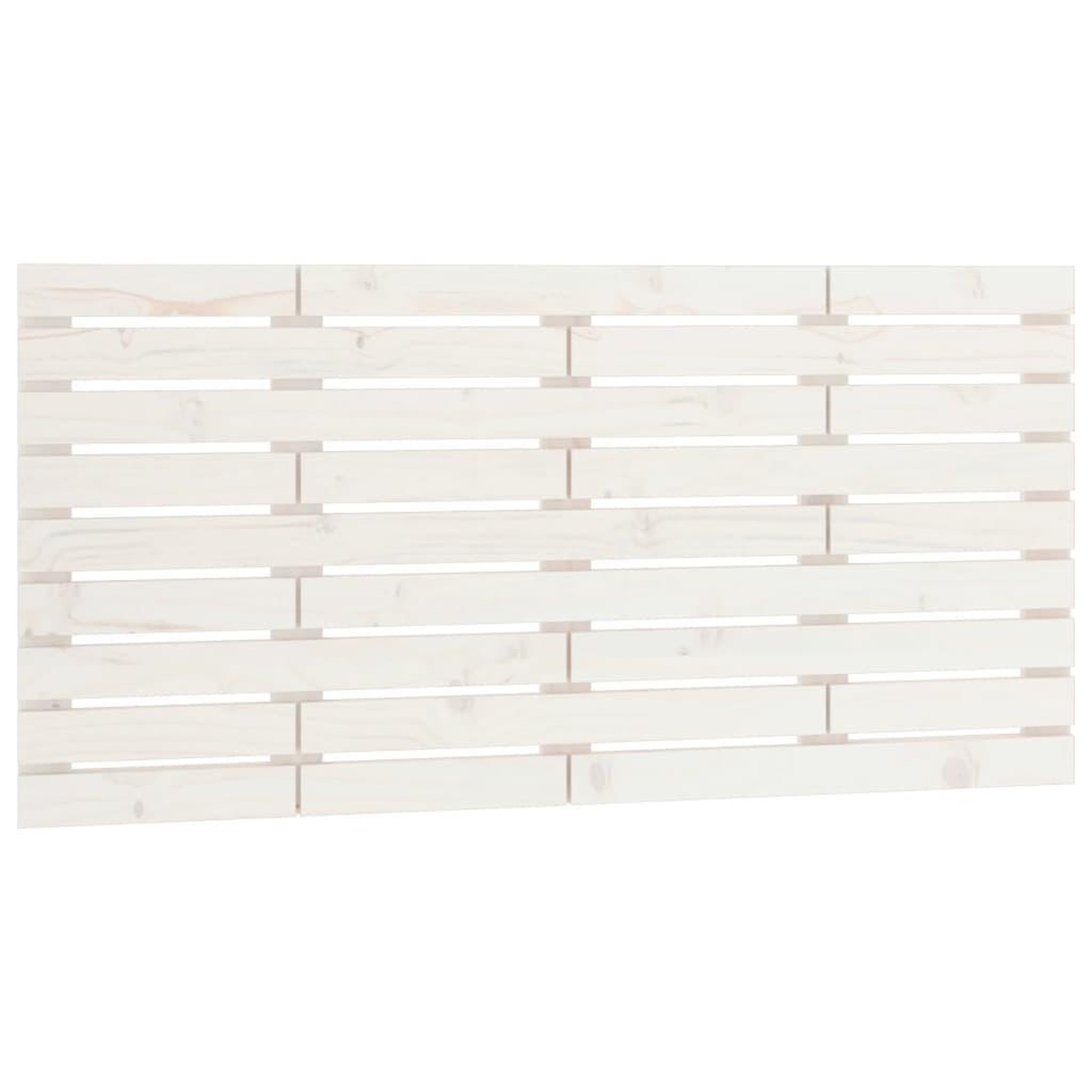 Voir la diapositive 2 : VIDAXL Tete de lit murale Blanc 146x3x63 cm Bois massif de pin