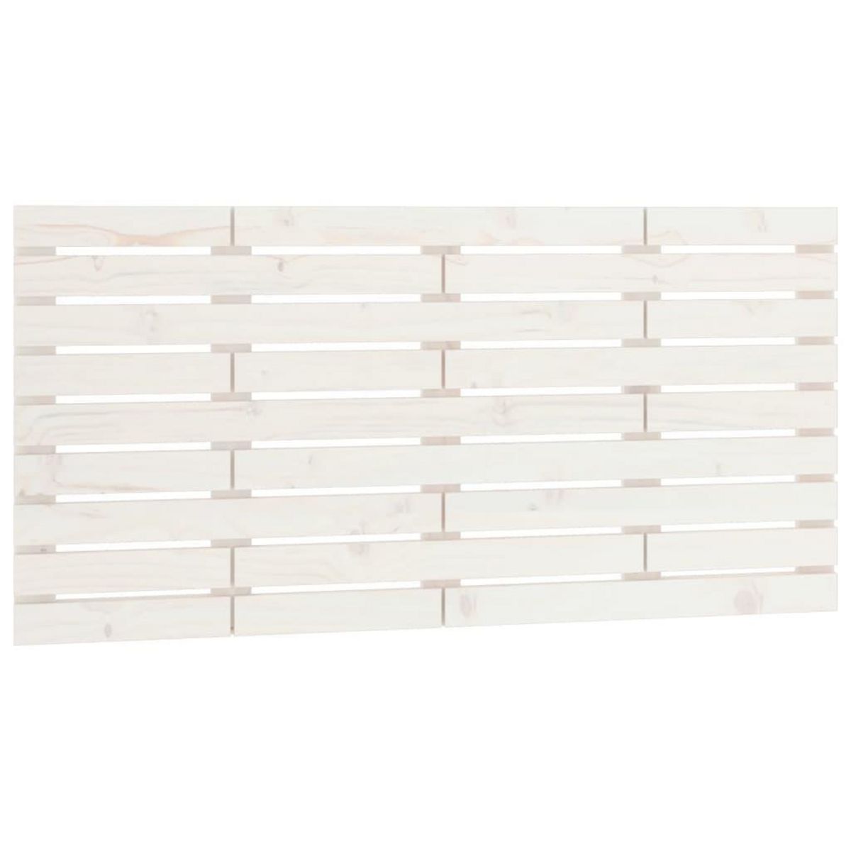 VIDAXL Tete de lit murale Blanc 146x3x63 cm Bois massif de pin