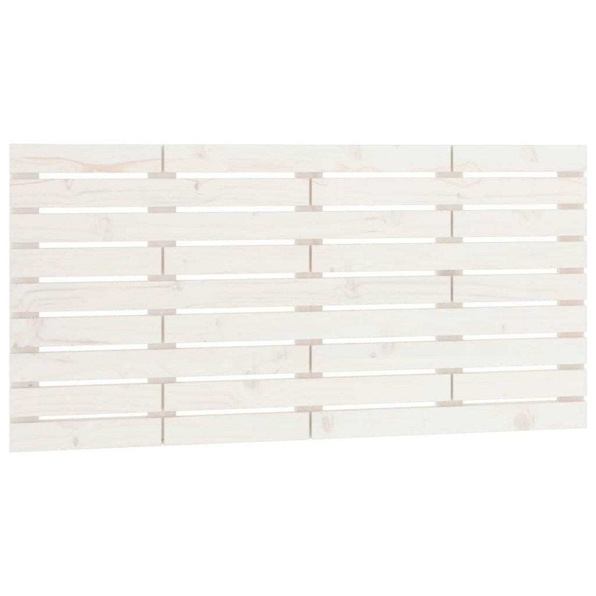 VIDAXL Tete de lit murale Blanc 146x3x63 cm Bois massif de pin