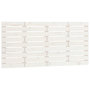 Voir la diapositive 2 : VIDAXL Tete de lit murale Blanc 146x3x63 cm Bois massif de pin