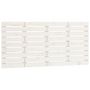 Voir la diapositive 2 : VIDAXL Tete de lit murale Blanc 146x3x63 cm Bois massif de pin