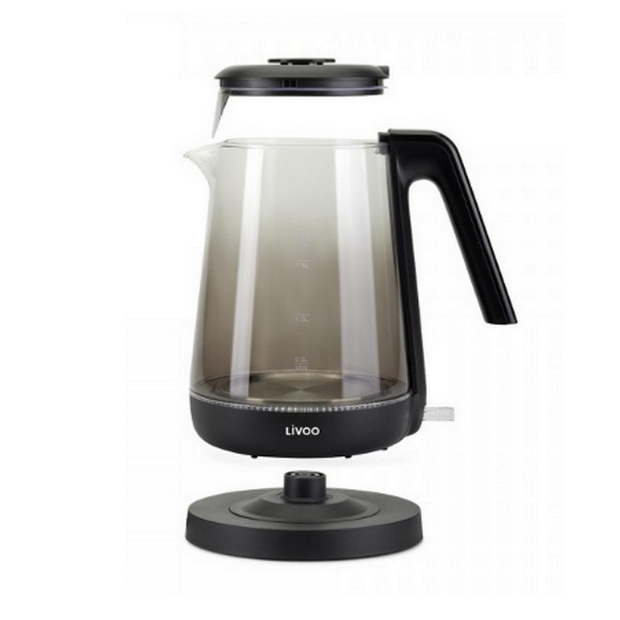 Voir la diapositive 2 : LIVOO Bouilloire sans fil 1.7l 2200w transparent - dod216n