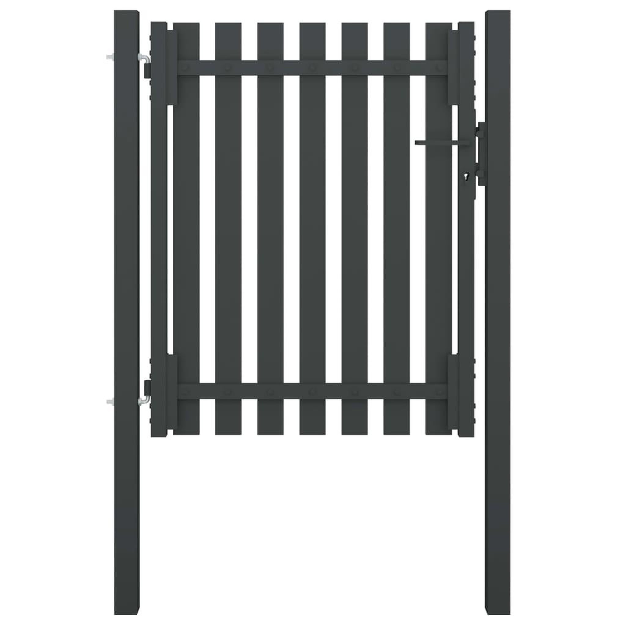 VIDAXL Portail de cloture de jardin Acier 1x1,5 m Anthracite