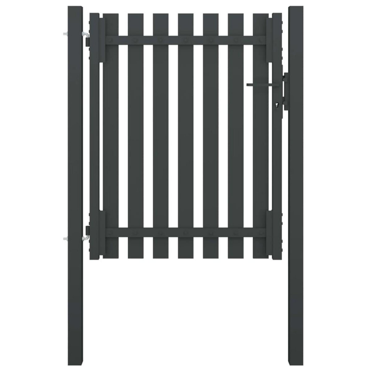 VIDAXL Portail de cloture de jardin Acier 1x1,5 m Anthracite
