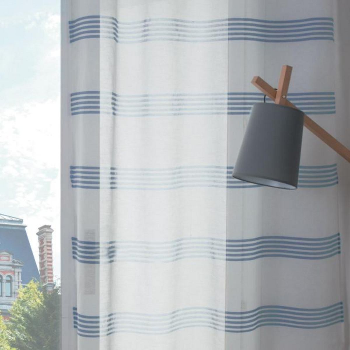 ATMOSPHERA Rideau Voilage  Lou  140x240cm Bleu