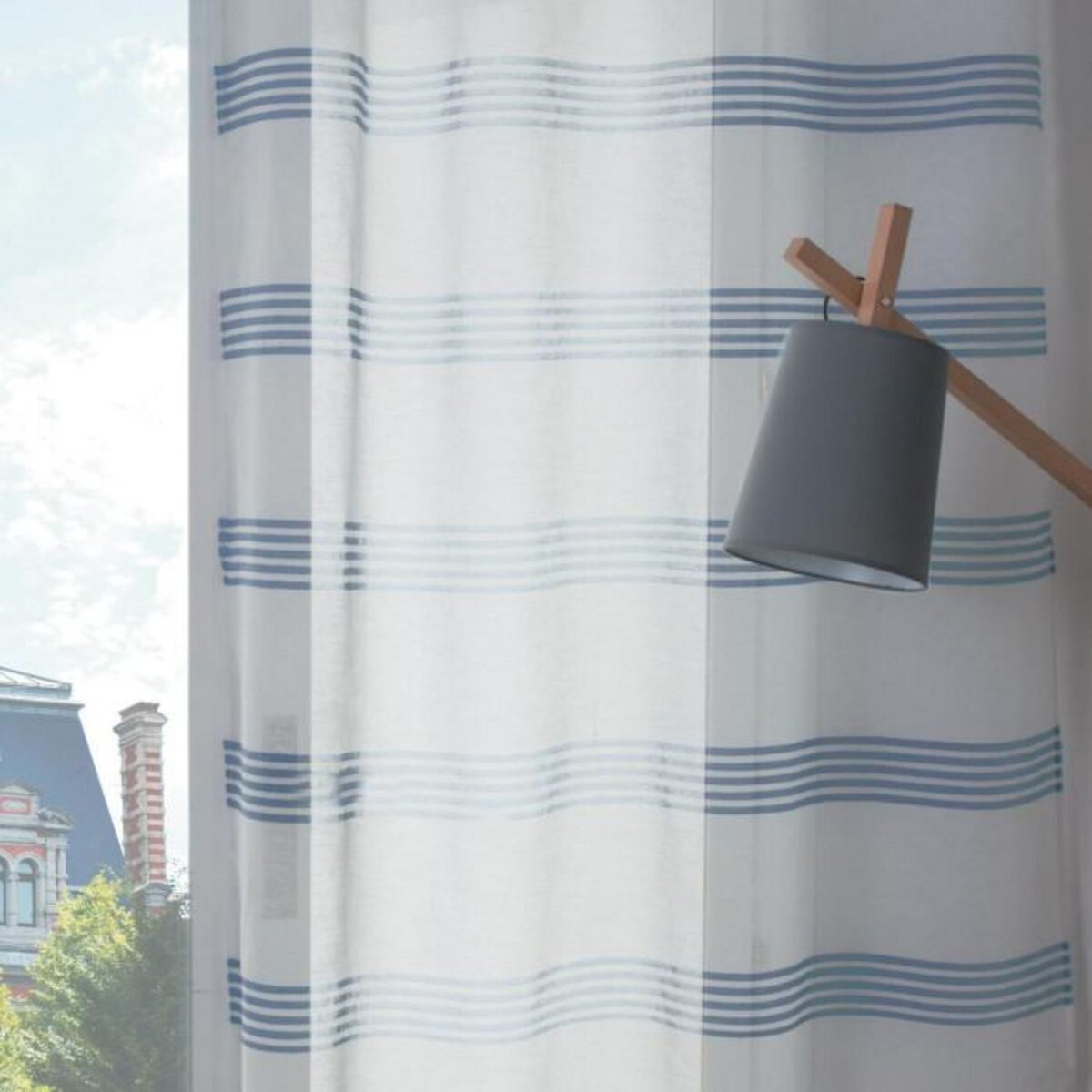 ATMOSPHERA Rideau Voilage  Lou  140x240cm Bleu